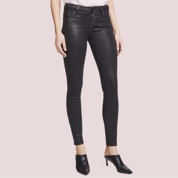 PAIGE Denim - Paige Verdugo Ankle Zip black Skinny Jeans size 26